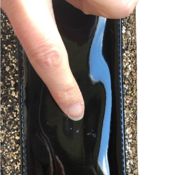 NWOT Black Sparkle Cosmetics Bag - Picture 6 of 8